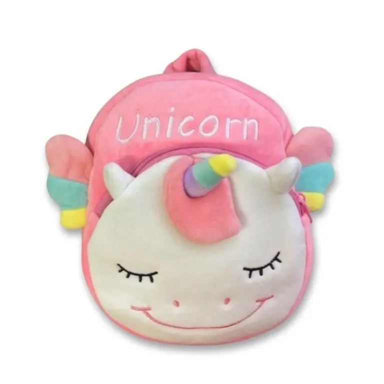 01. Unicorn Plišani Ruksak, Bijelo Rozi