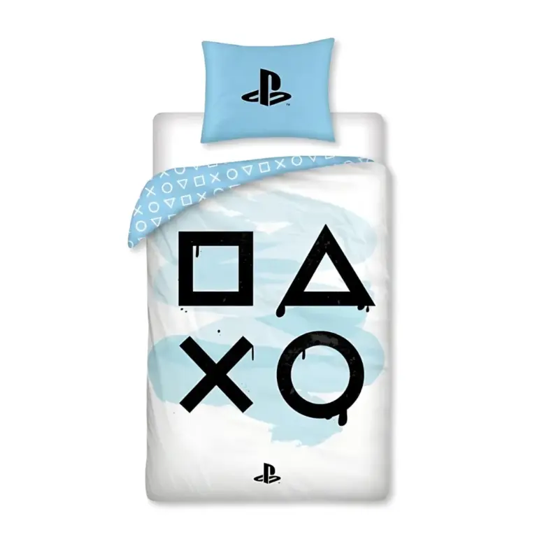 01. PlayStation 'Symbols' Dječja Posteljina, 140×200 Cm