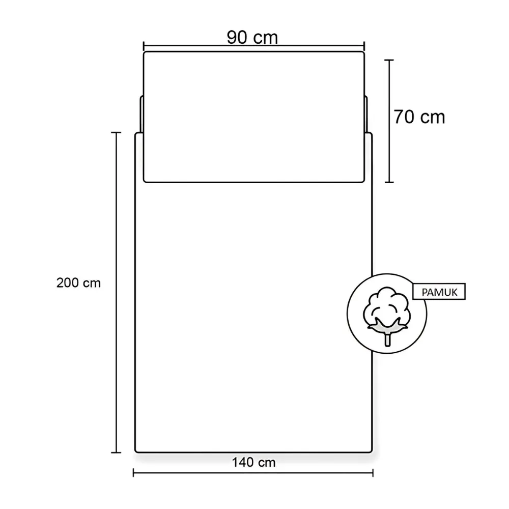 02. Minecraft 'Characters' Posteljina, 140×200 Cm