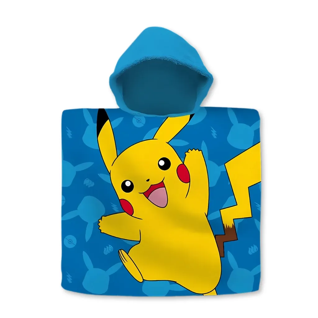 01. Pokémon Dječji Poncho Za Plažu, 60x120 Cm