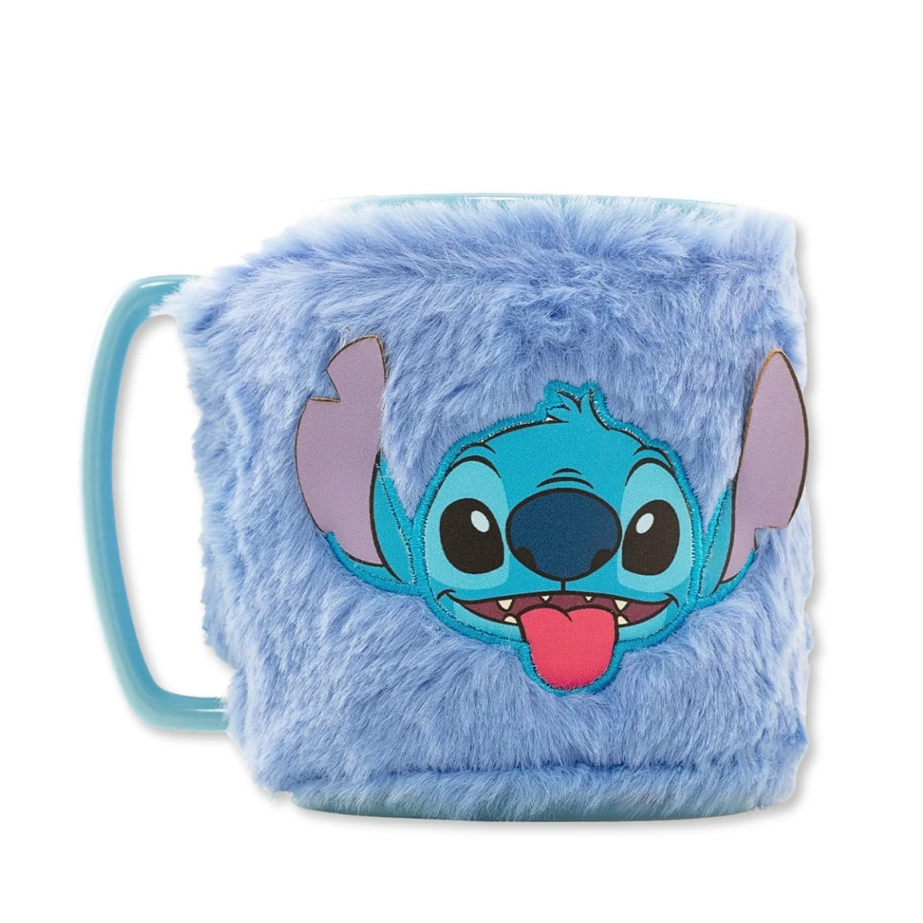 01. Pyramid Lilo & Stitch (Stitch Face) Fuzzy Mug, 440 Ml