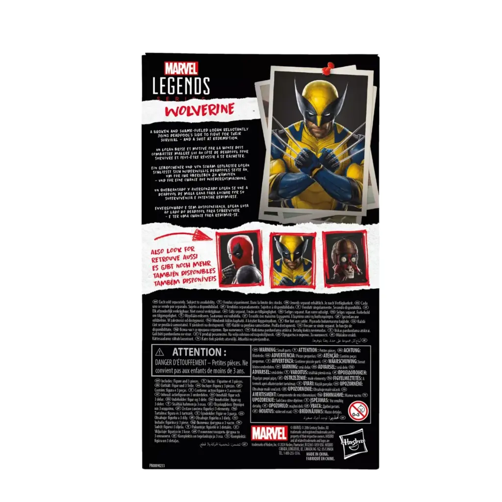 10. Marvel Legends Series Deadpool & Wolverine Wolverine Figura, 15cm