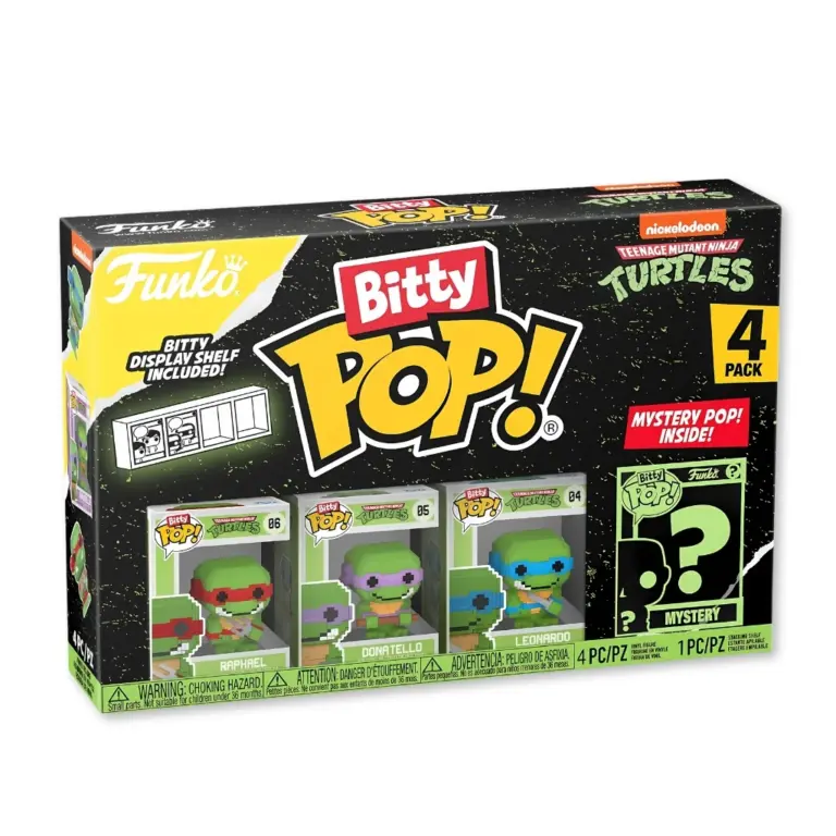 01. Funko Bitty Pop! Teenage Mutant Ninja Turtles 4 Pack Series 4