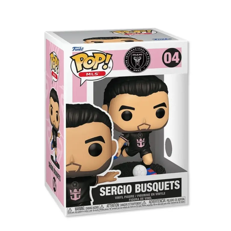 01. Funko Pop! MLS Inter Miami Sergio Busquets (Away) #04
