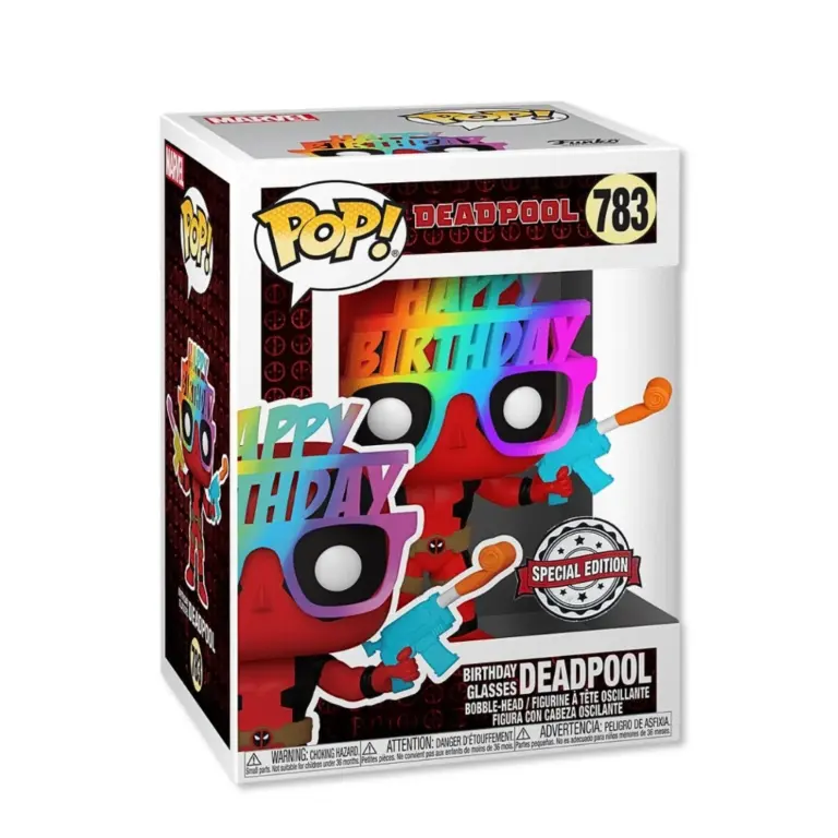 01. Funko Pop! Marvel Deadpool 30th Birthday Glasses Deadpool #783