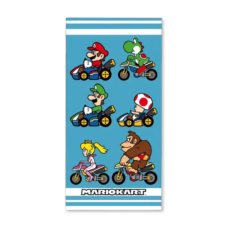 01. Super Mario 'MarioKart' Ručnik Za Plažu, 70x140 Cm