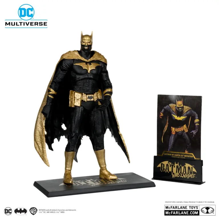 02. McFarlane Gold Label Batman Of Earth 22 Infected (Dark Metal) Figura, 18cm