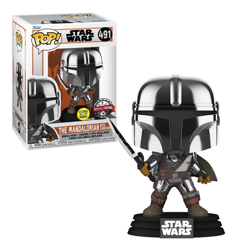 04. Funko Pop! Star Wars The Mandalorian With Darksaber #491
