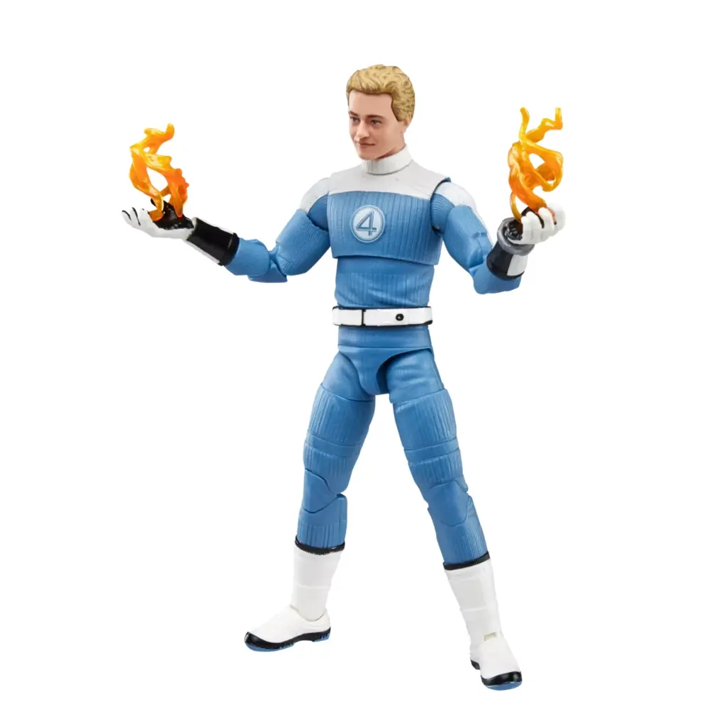 06. Marvel Legends Series The Fantastic 4 Johnny Storm Figura, 15cm