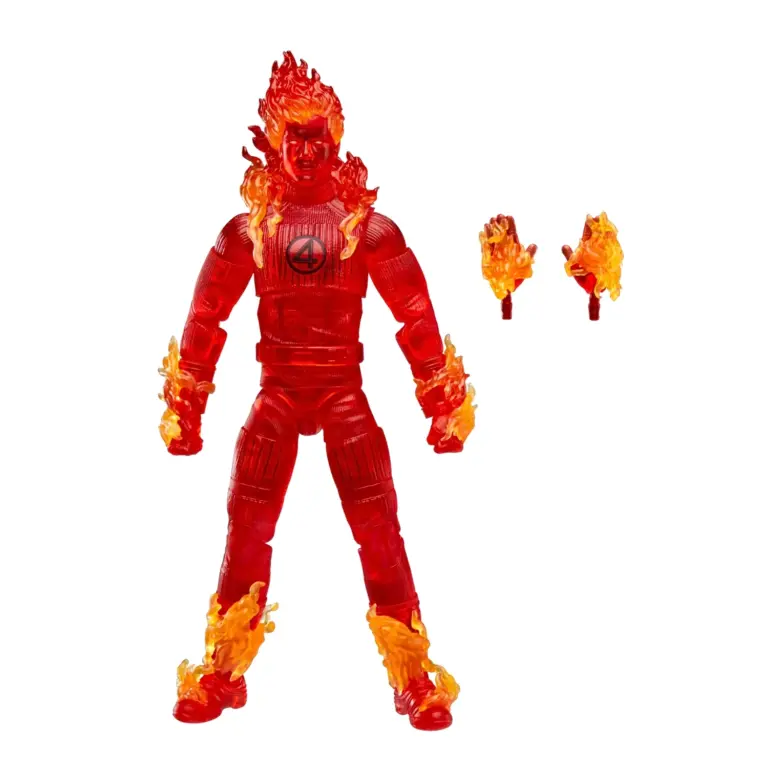 07. Marvel Legends Series The Fantastic 4 Human Torch Figura, 15cm