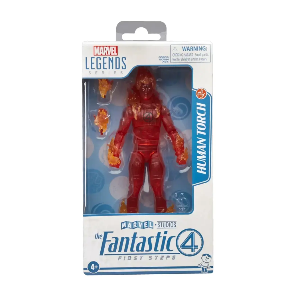 08. Marvel Legends Series The Fantastic 4 Human Torch Figura, 15cm