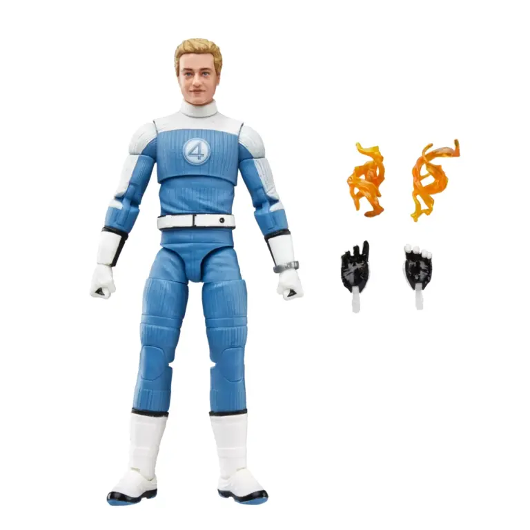 08. Marvel Legends Series The Fantastic 4 Johnny Storm Figura, 15cm