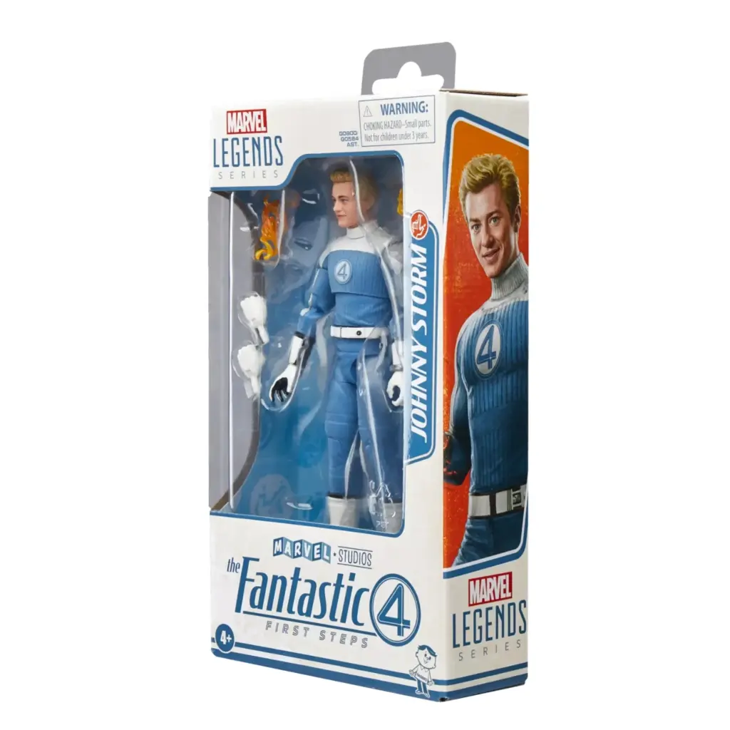 10. Marvel Legends Series The Fantastic 4 Johnny Storm Figura, 15cm