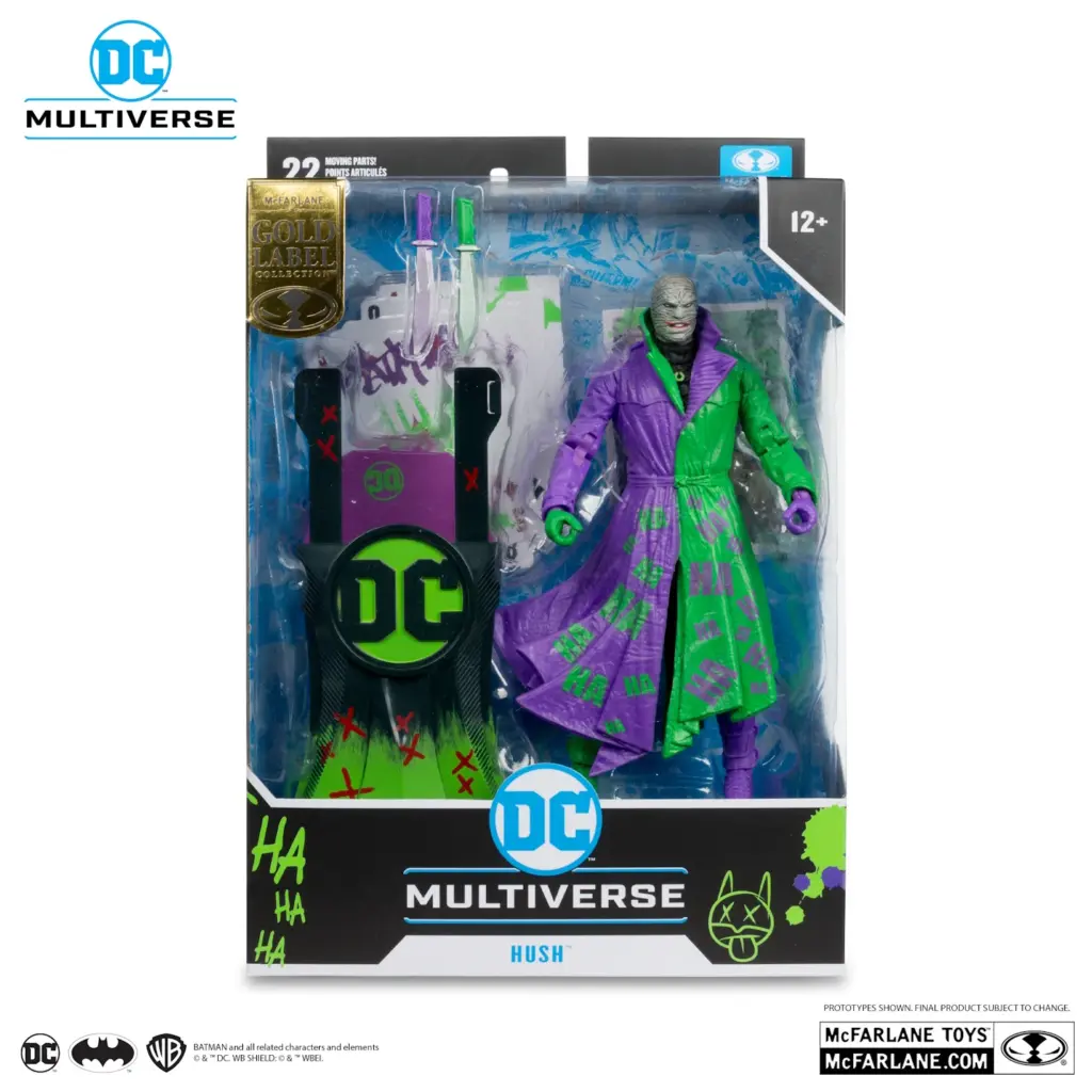 10. McFarlane Gold Label Hush (Jokerized) Figura, 18cm