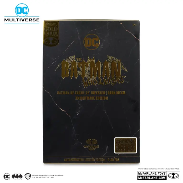11. McFarlane Gold Label Batman Of Earth 22 Infected (Dark Metal) Figura, 18cm