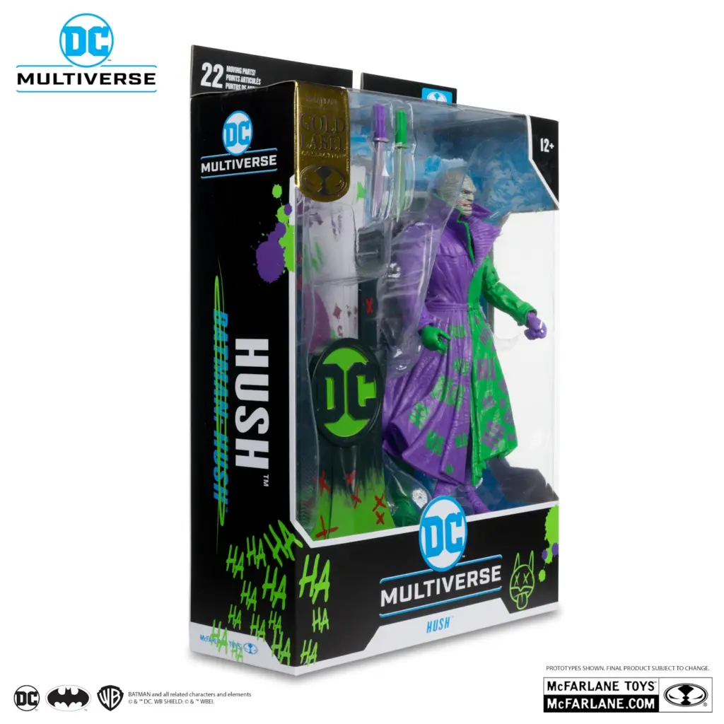 11. McFarlane Gold Label Hush (Jokerized) Figura, 18cm