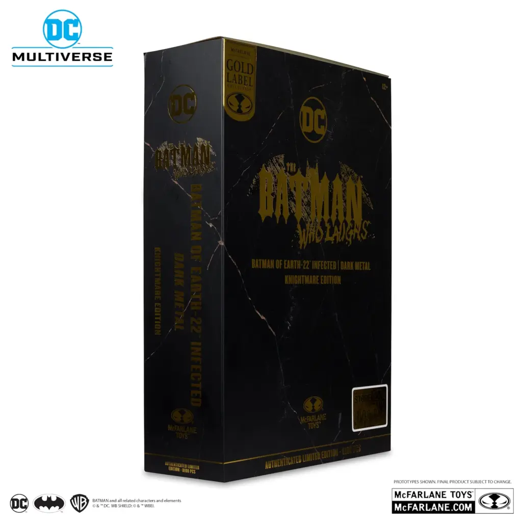 12. McFarlane Gold Label Batman Of Earth 22 Infected (Dark Metal) Figura, 18cm