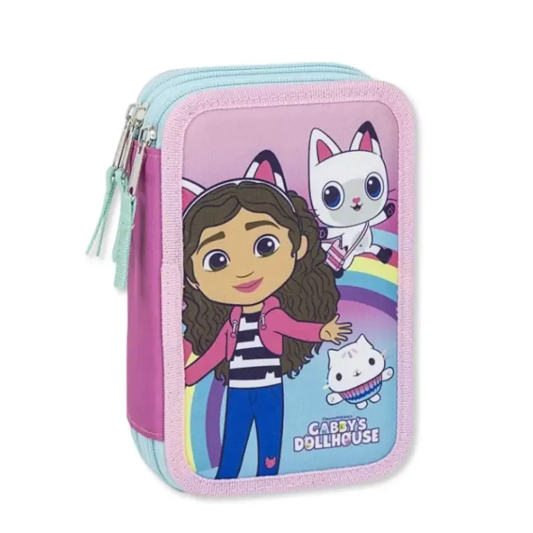 01. Gabby's Dollhouse 'Rainbow' Troslojna Pernica S Priborom