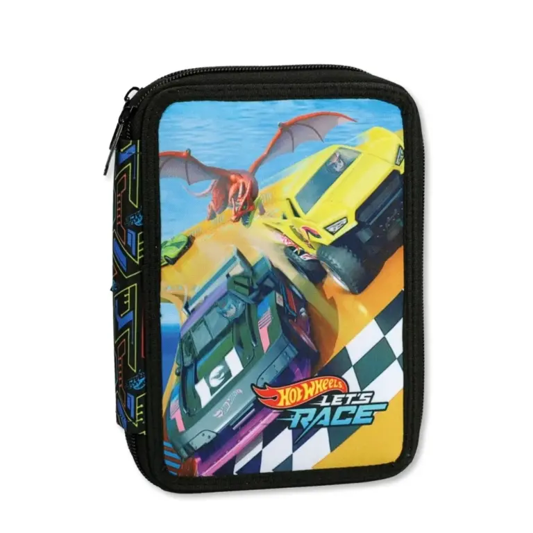 01. Hot Wheels 'Activate' Dvoslojna Pernica S Priborom