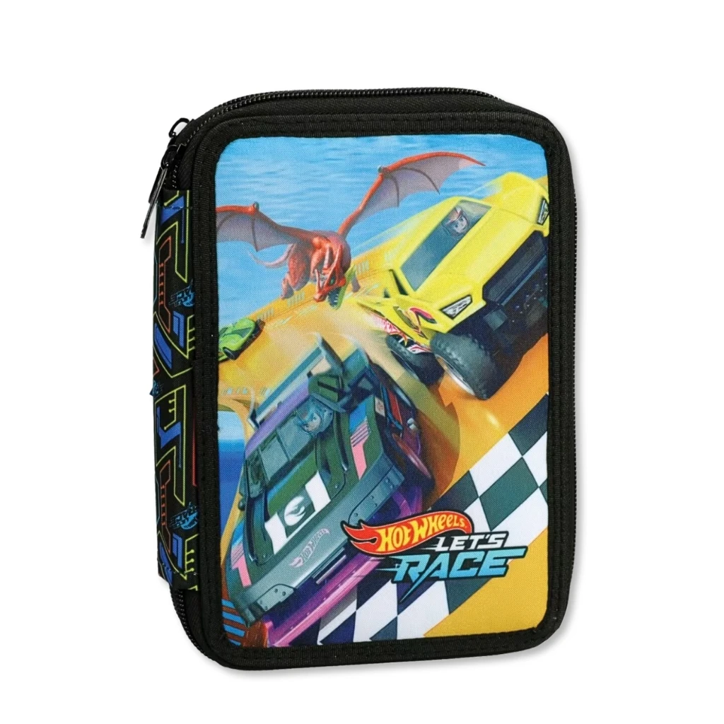 01. Hot Wheels 'Activate' Dvoslojna Pernica S Priborom