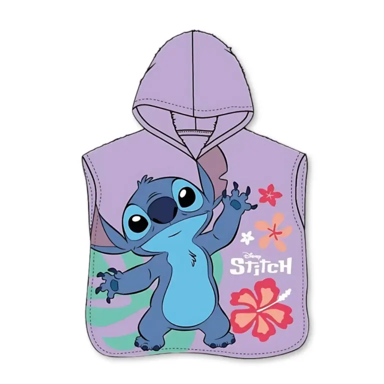 01. Lilo & Stitch 'Alien Paradise' Dječji Poncho Za Plažu, 50x115 Cm