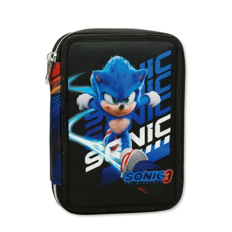 01. Sonic The Hedgehog 'Movie' Dvoslojna Pernica S Priborom