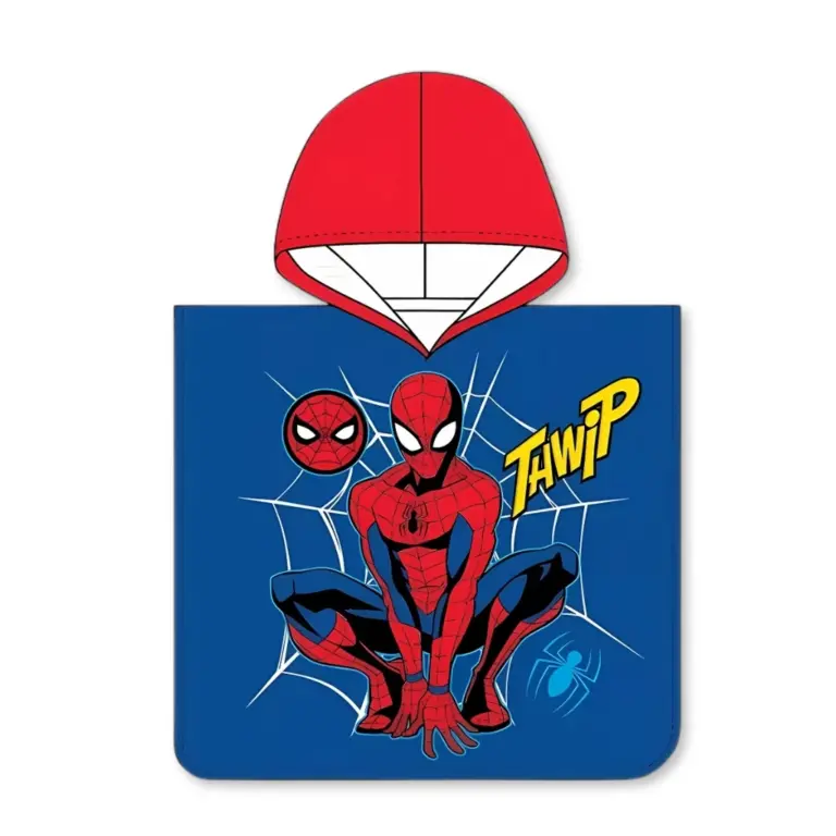 01. Spider Man 'Responsibility' Dječji Poncho Za Plažu, 50x115 Cm