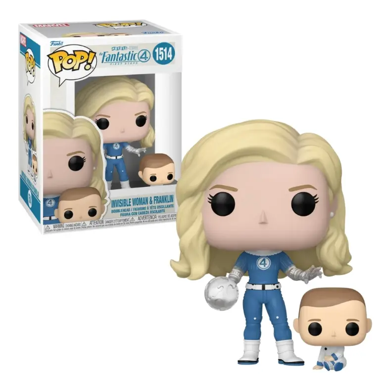03. Funko Pop! & Buddy The Fantastic Four Invisible Woman & Franklin #1514