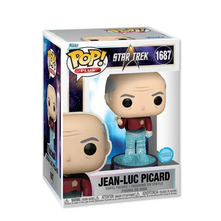 01. Funko Pop! Plus Star Trek Jean Luc Picard (Glitter) #1687