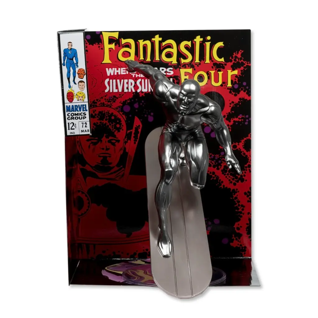 01. McFarlane Marvel Silver Surfer Figura, 25cm + Strip (Fantastic Four #72)