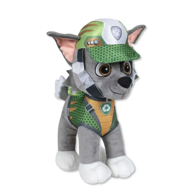 01. Paw Patrol Dino Rescue Rocky Plišana Igračka, 27cm