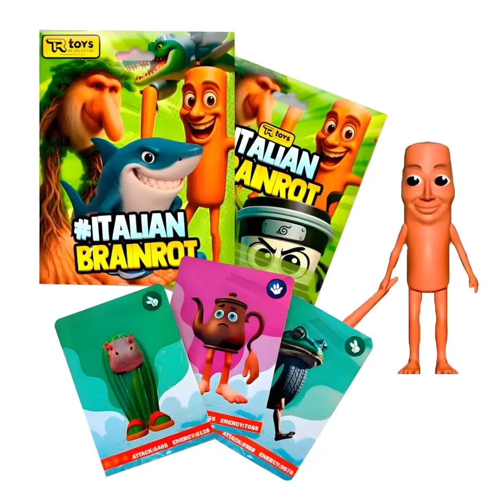 02. Italian Brainrot Blind Box Figurica + 3 Kolekcionarske Karte