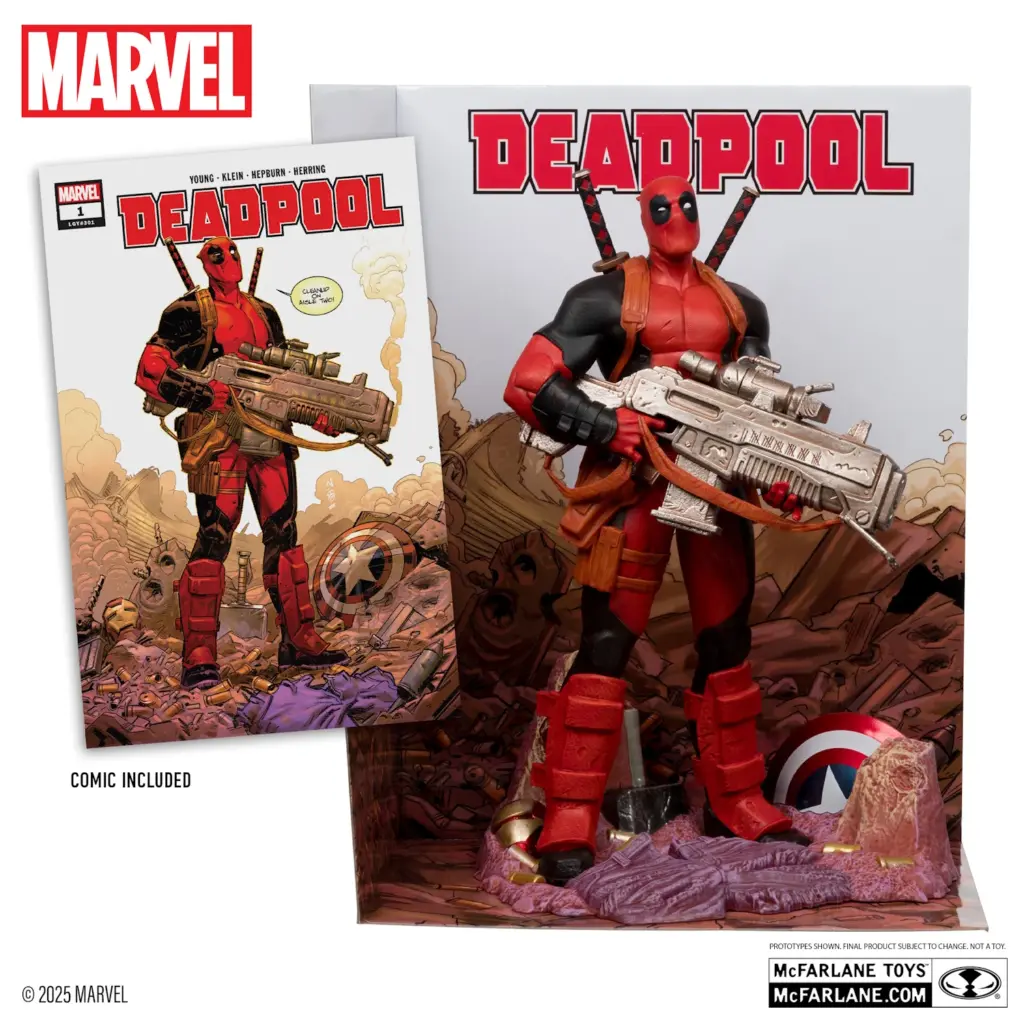 03. McFarlane Marvel Deadpool Figura, 27cm + Strip (Deadpool #1)