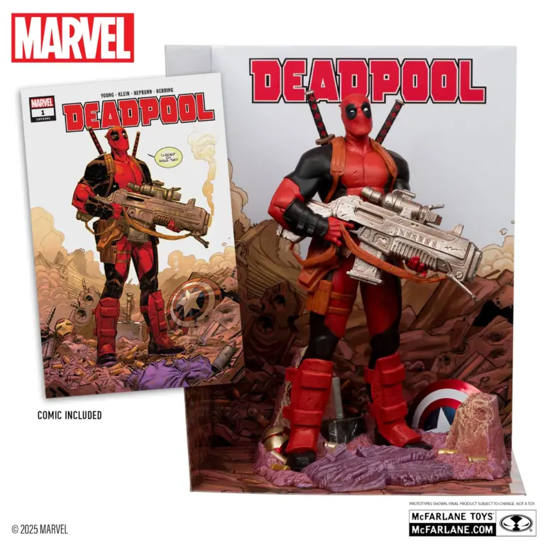 03. McFarlane Marvel Deadpool Figura, 27cm + Strip (Deadpool #1)