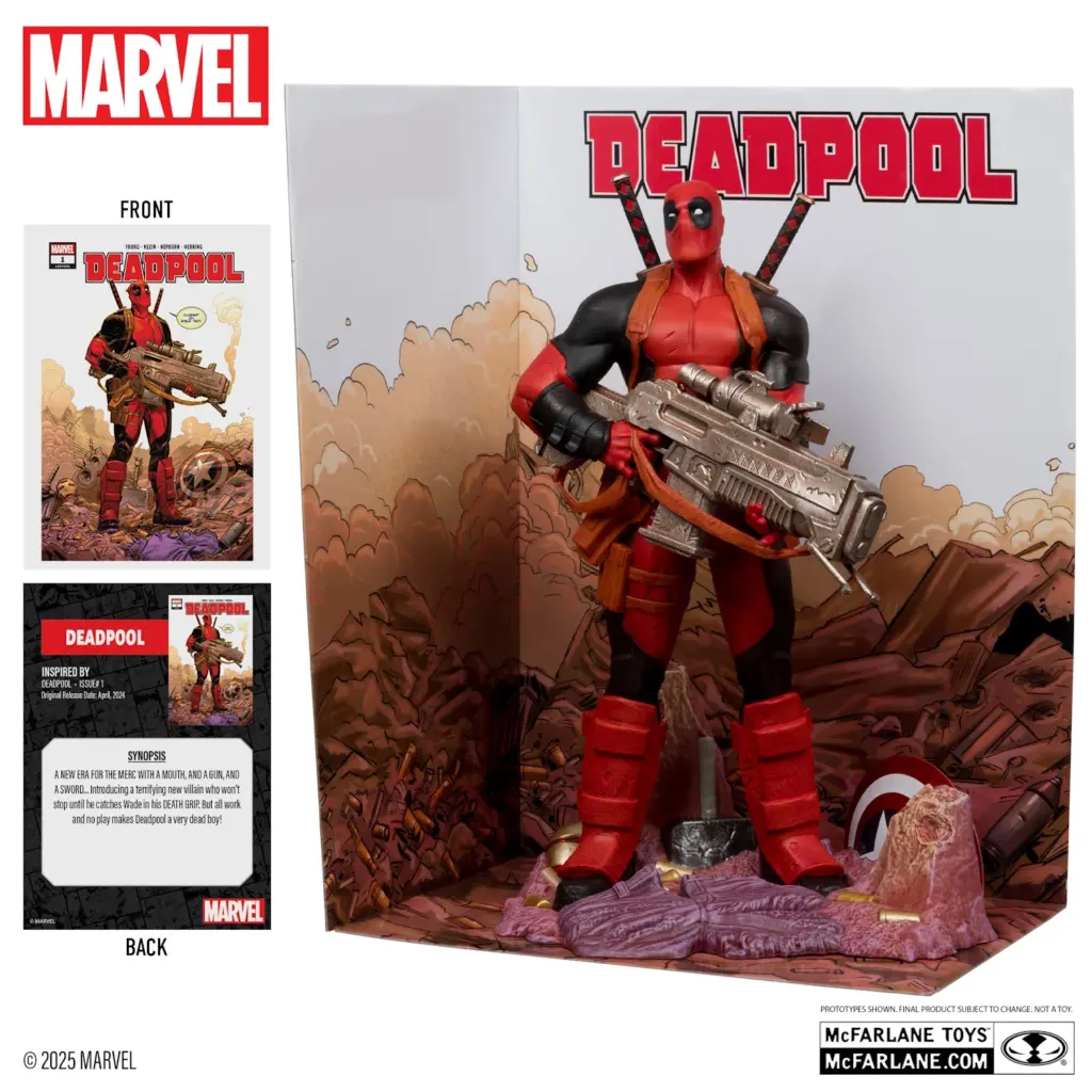 04. McFarlane Marvel Deadpool Figura, 27cm + Strip (Deadpool #1)