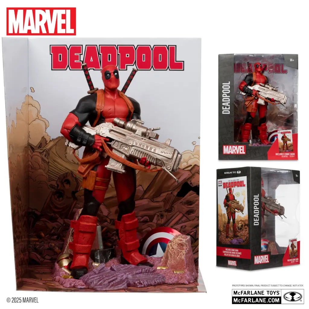 07. McFarlane Marvel Deadpool Figura, 27cm + Strip (Deadpool #1)