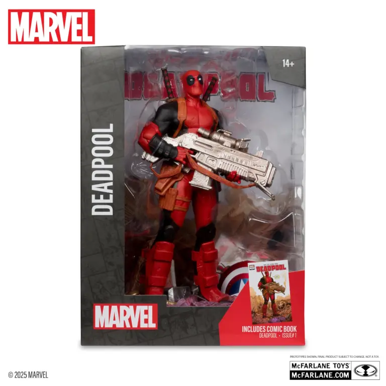 08. McFarlane Marvel Deadpool Figura, 27cm + Strip (Deadpool #1)