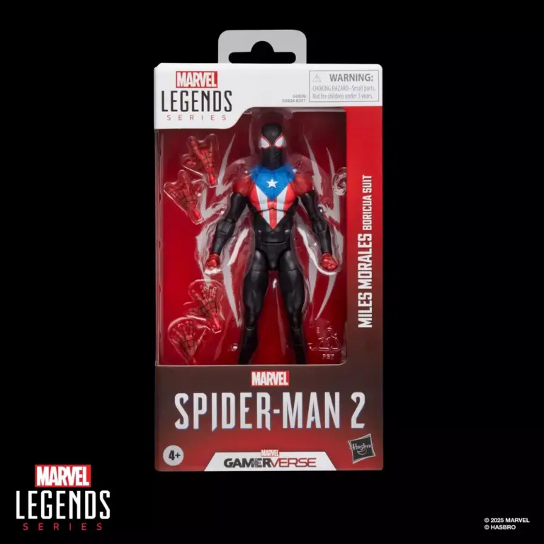 09. Marvel Legends Series Gamerverse Miles Morales (Boricua Suit) Figura, 15cm