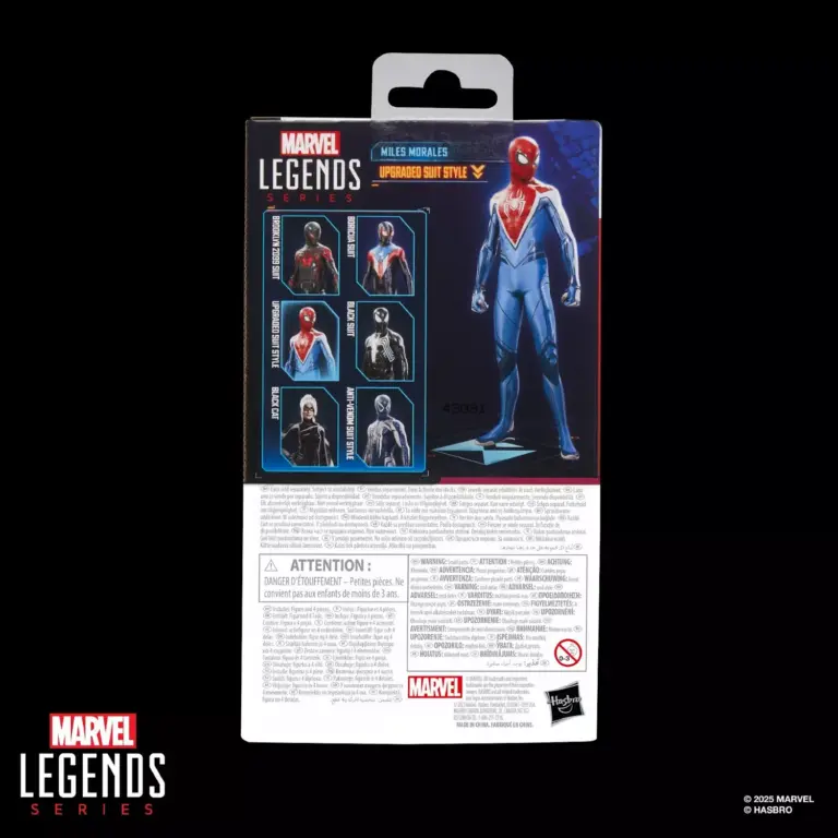 09. Marvel Legends Series Gamerverse Miles Morales (Upgraded Suit) Figura, 15cm