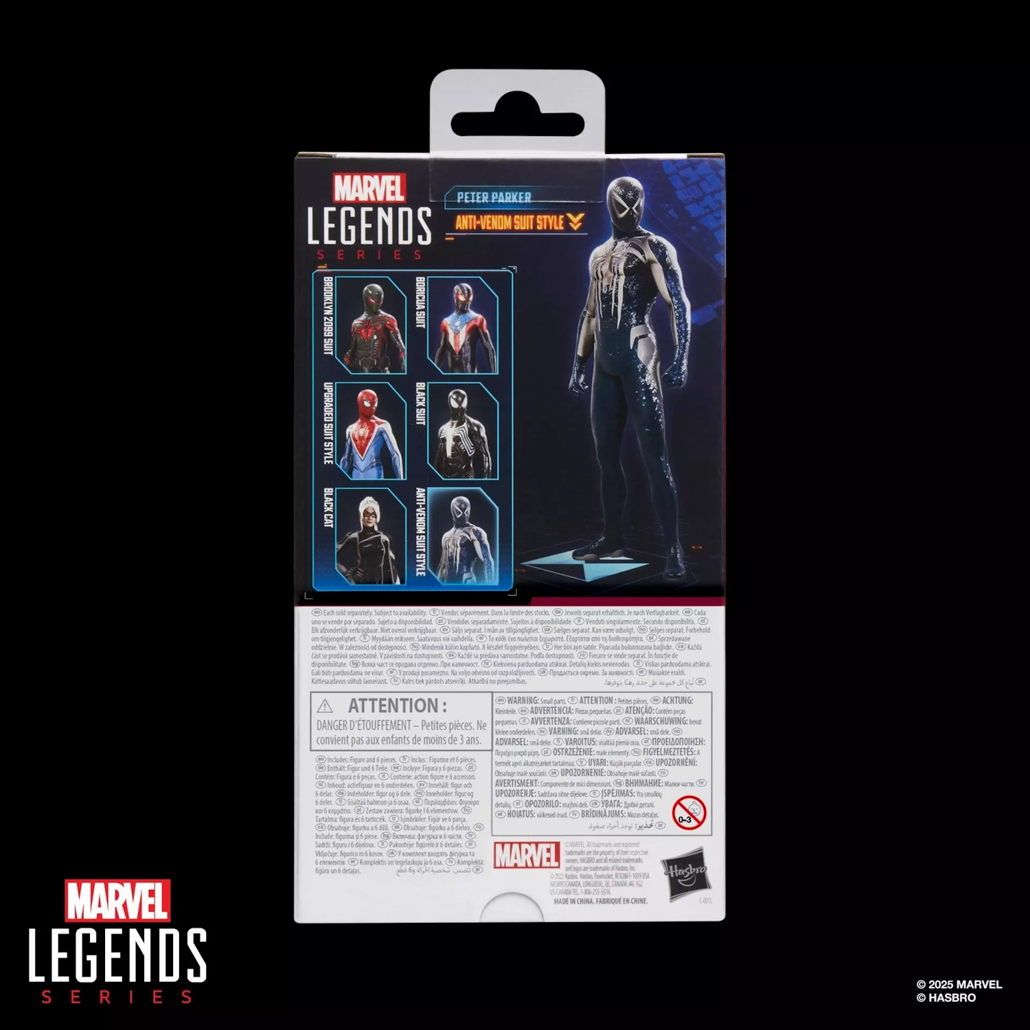 09. Marvel Legends Series Gamerverse Peter Parker (Anti Venom Suit) Figura, 15cm