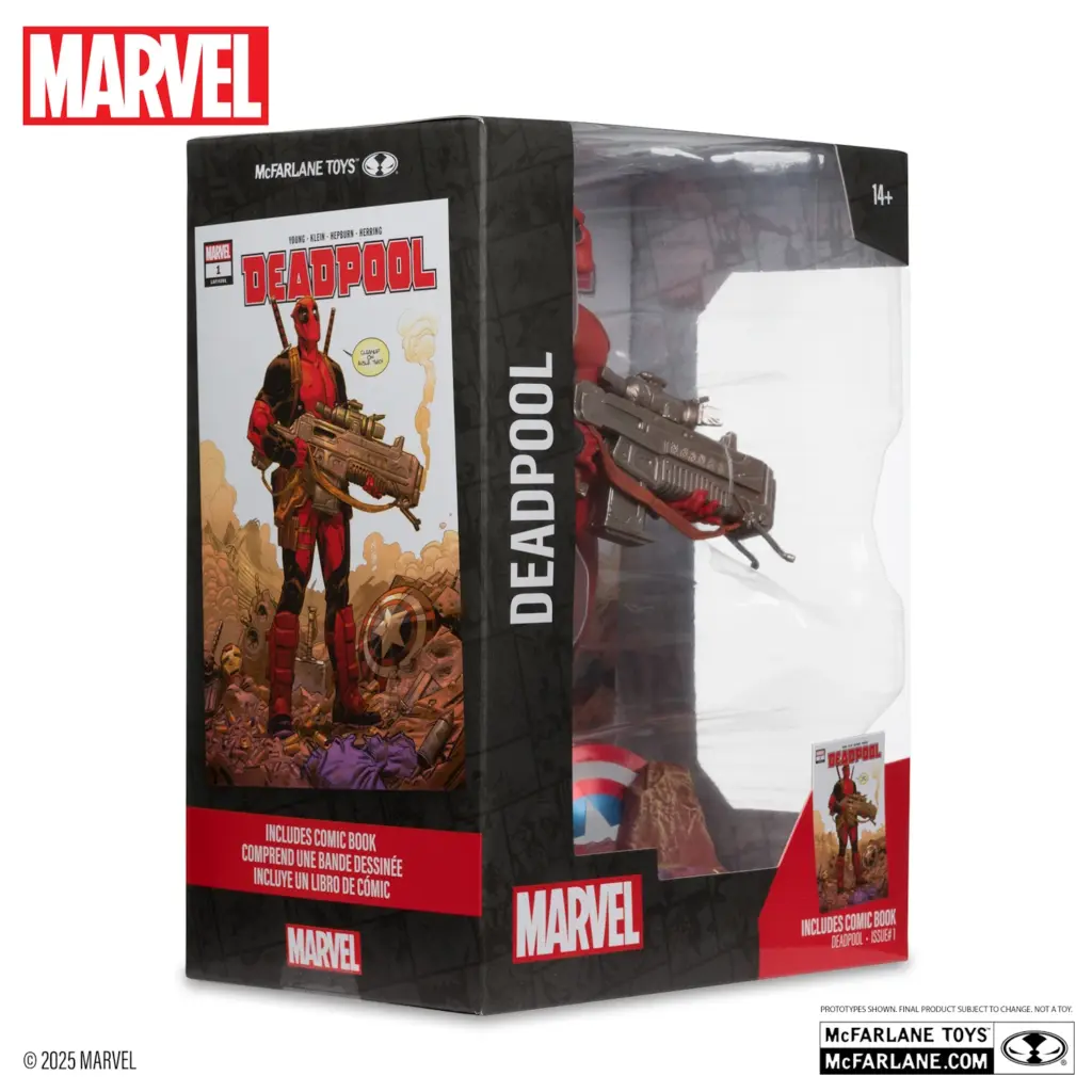 09. McFarlane Marvel Deadpool Figura, 27cm + Strip (Deadpool #1)