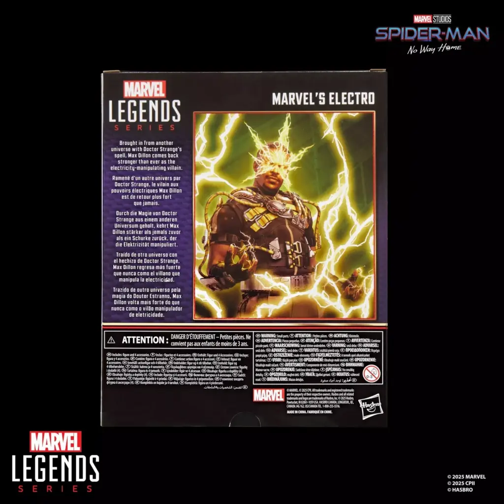 11. Marvel Legends Series Spider Man Marvel's Electro Figura, 15cm