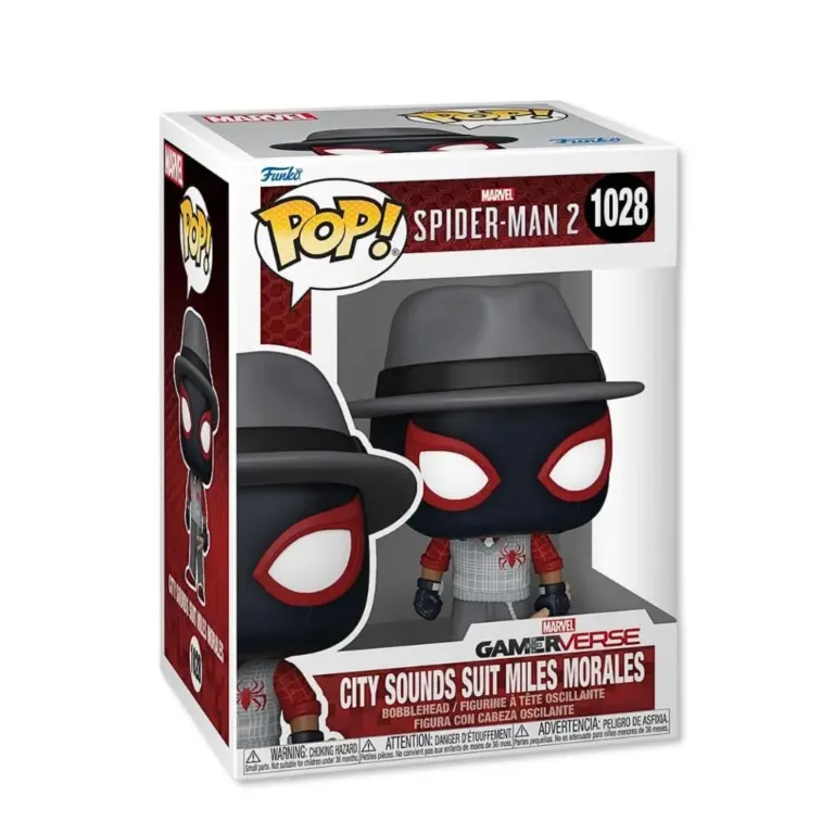 01. Funko Pop! Marvel Spider Man 2 Miles Morales (City Sounds Suit) #1028