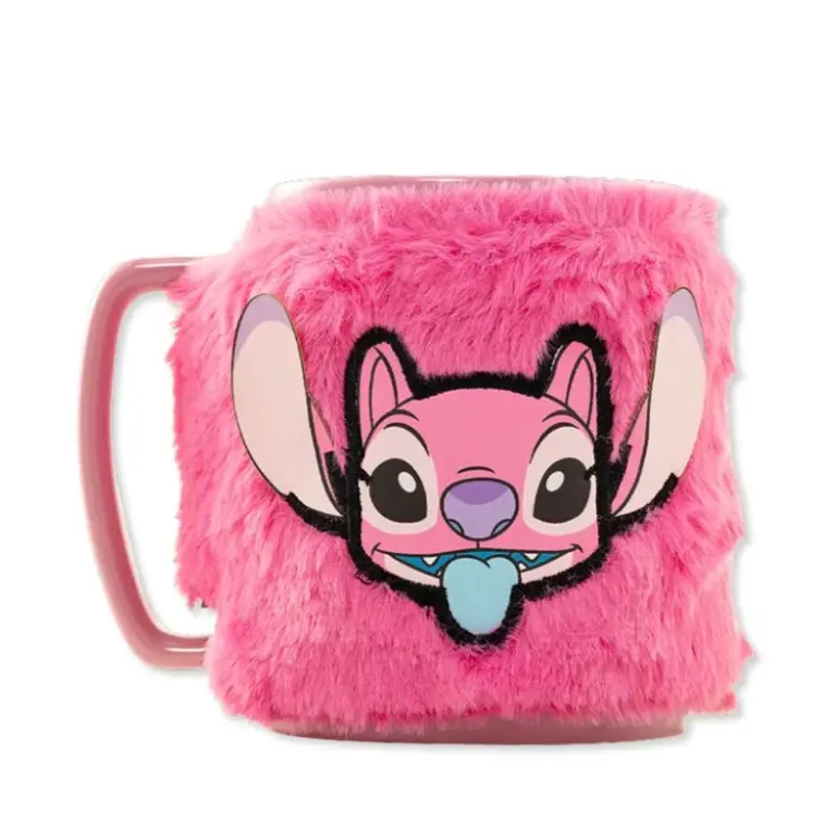 01. Pyramid Lilo & Stitch (Angel) Fuzzy Mug, 440 Ml