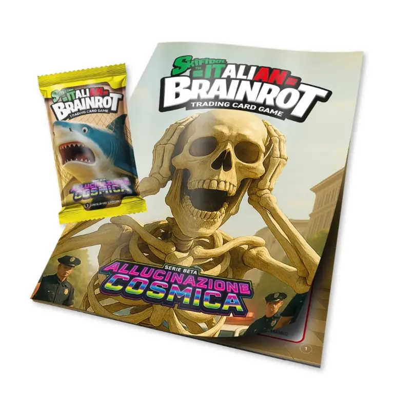 01. Skifidol Italian Brainrot TCG Allucinazione Cosmica Album + Starter Pack