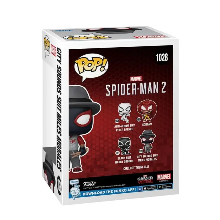 02. Funko Pop! Marvel Spider Man 2 Miles Morales (City Sounds Suit) #1028