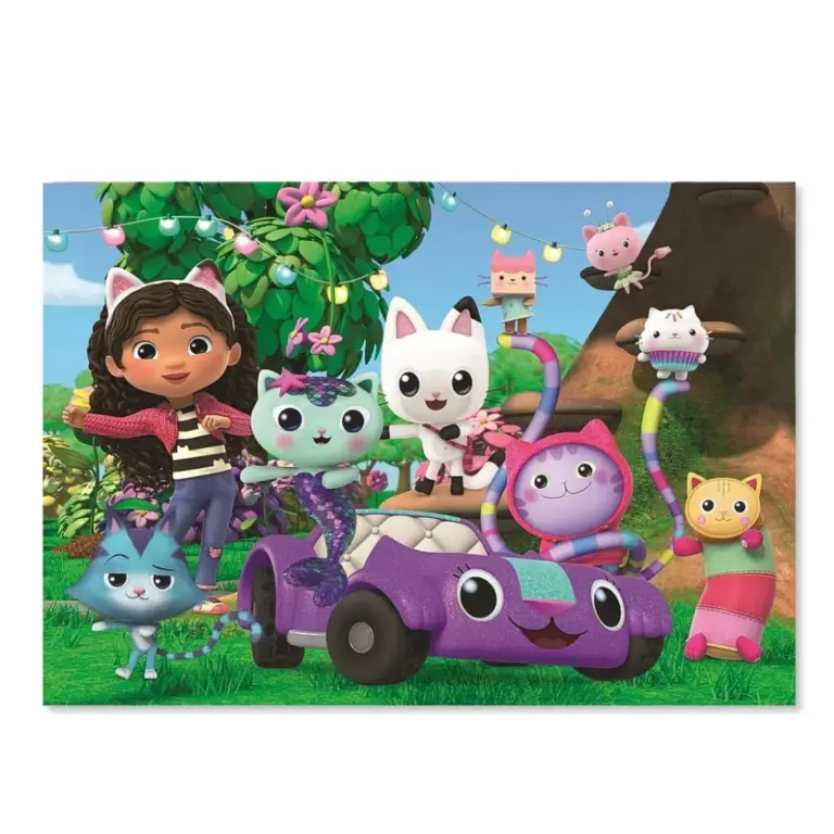 02. Gabby's Dollhouse Puzzle Family Day, 104pcs