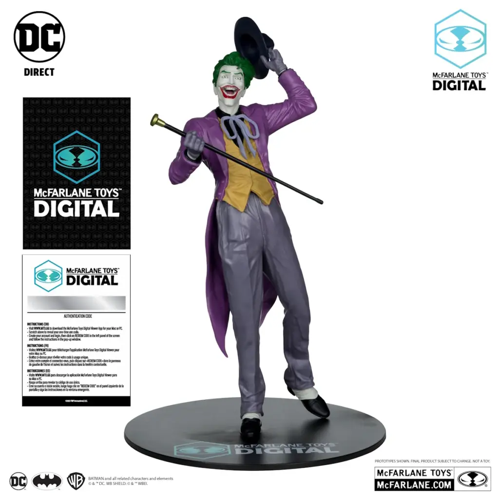 02. McFarlane Digital The Joker By Jason Fabok Figura, 29 Cm