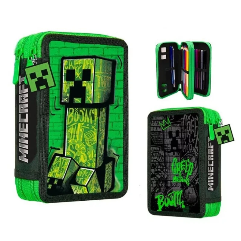 02. Minecraft 'Blocky Boom' Dvoslojna Pernica S Priborom