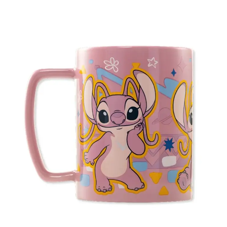 02. Pyramid Lilo & Stitch (Angel) Fuzzy Mug, 440 Ml